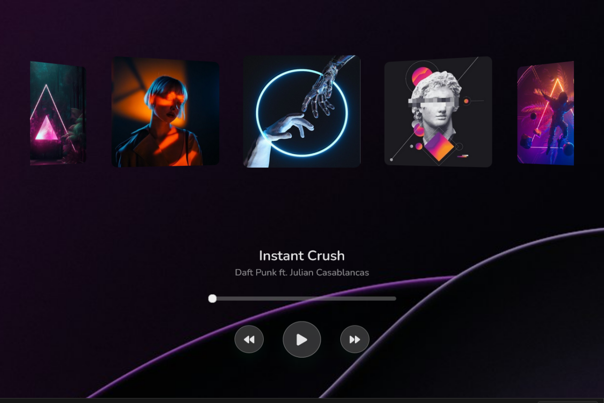 Music Player With Slider | Swiper Js