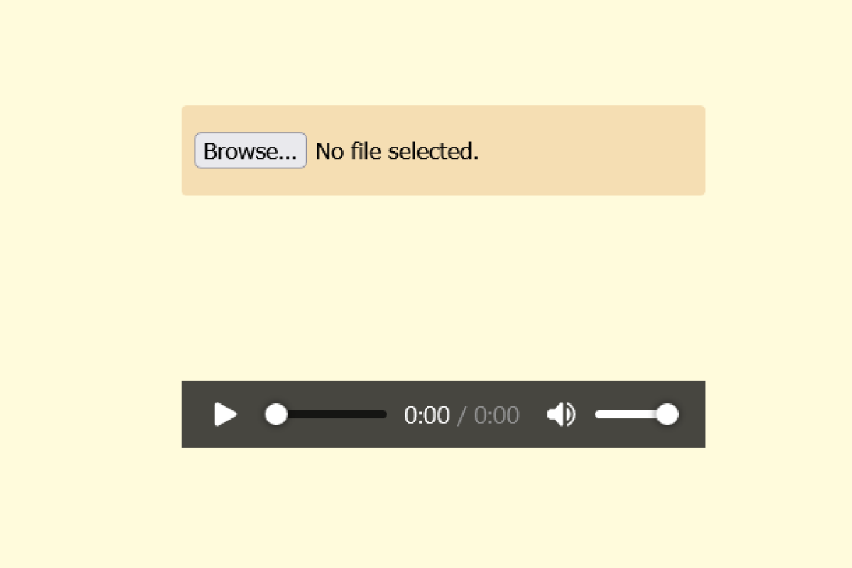 How to upload and play audio