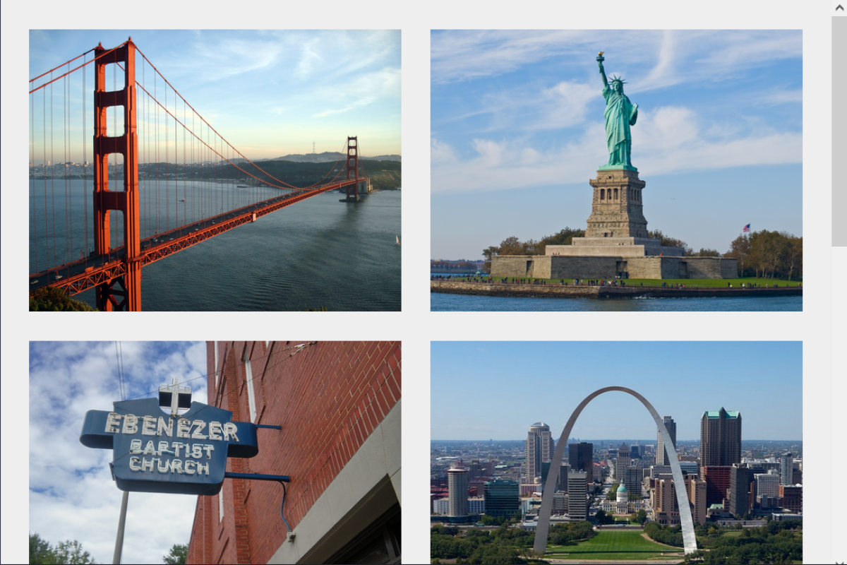 Responsive Card With Captions on Hover